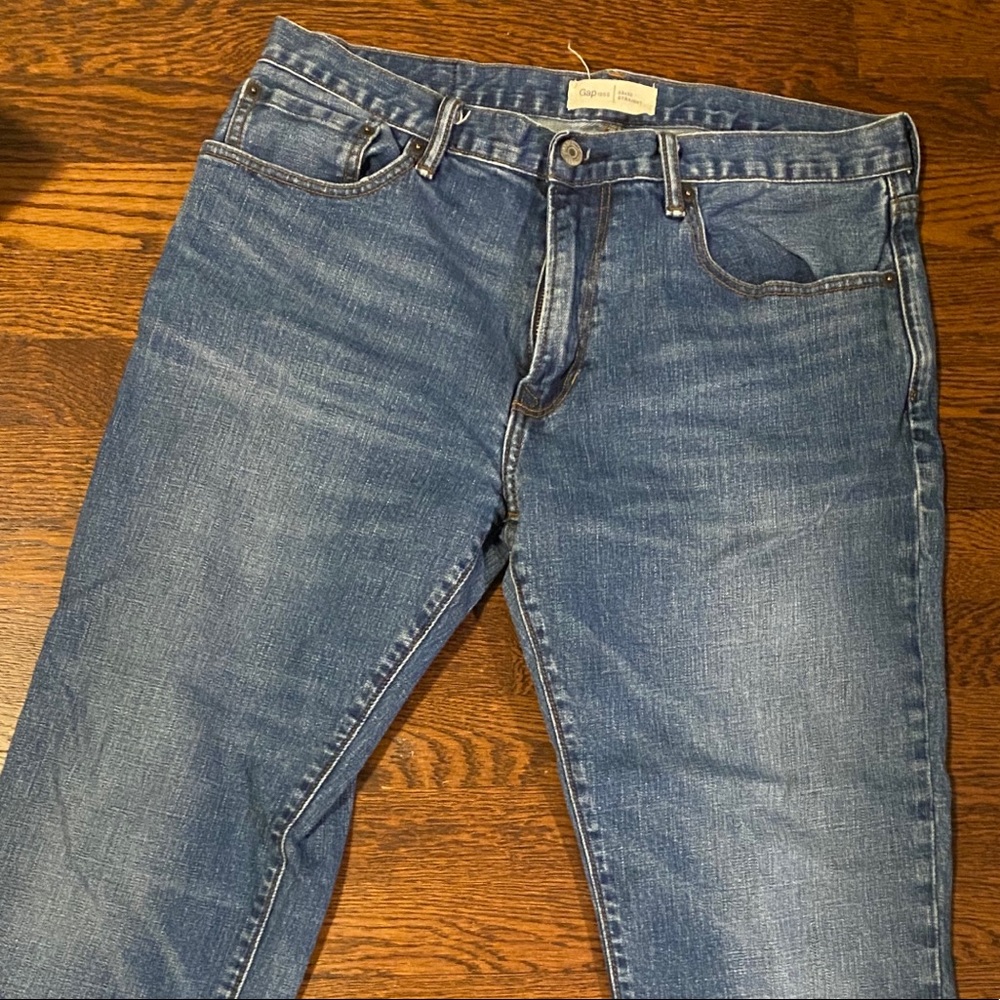 Gap Men’s Blue Jeans, Straight Fit 33W x 30L